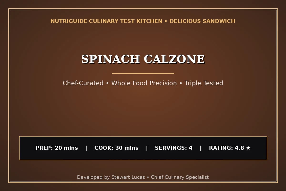 Spinach Calzone