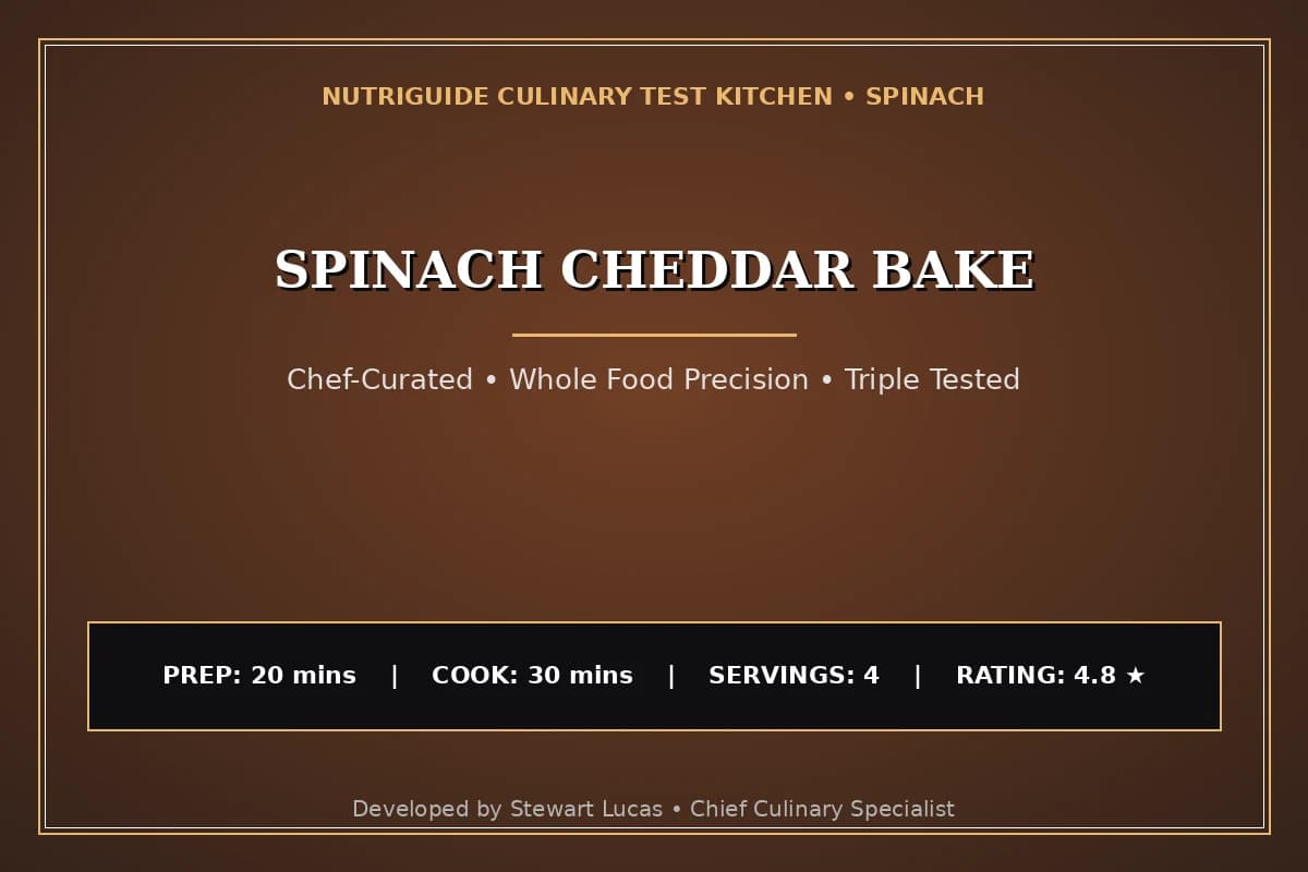 Spinach Cheddar Bake