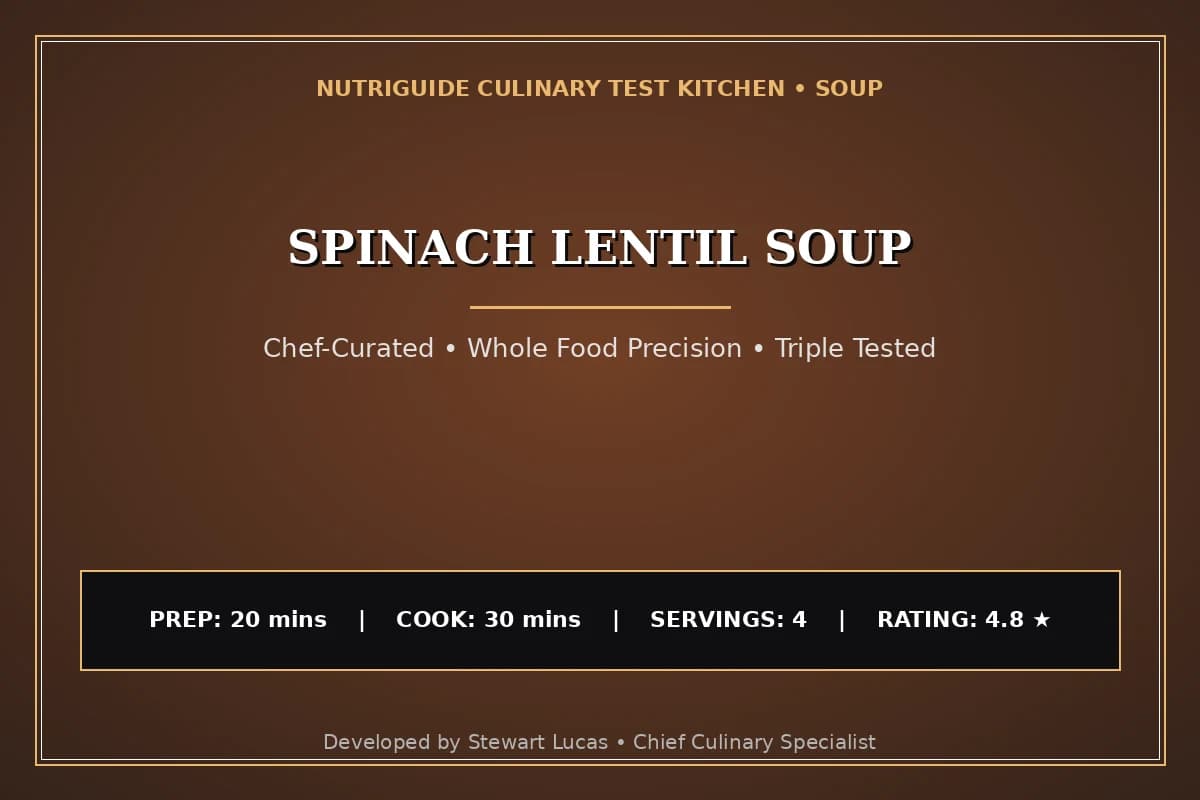 Spinach Lentil Soup