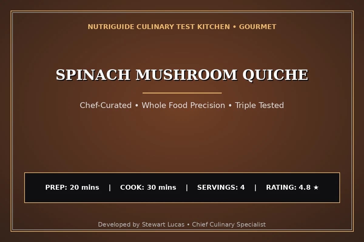 Spinach Mushroom Quiche