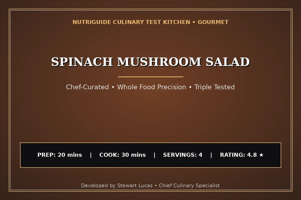 Spinach Mushroom Salad