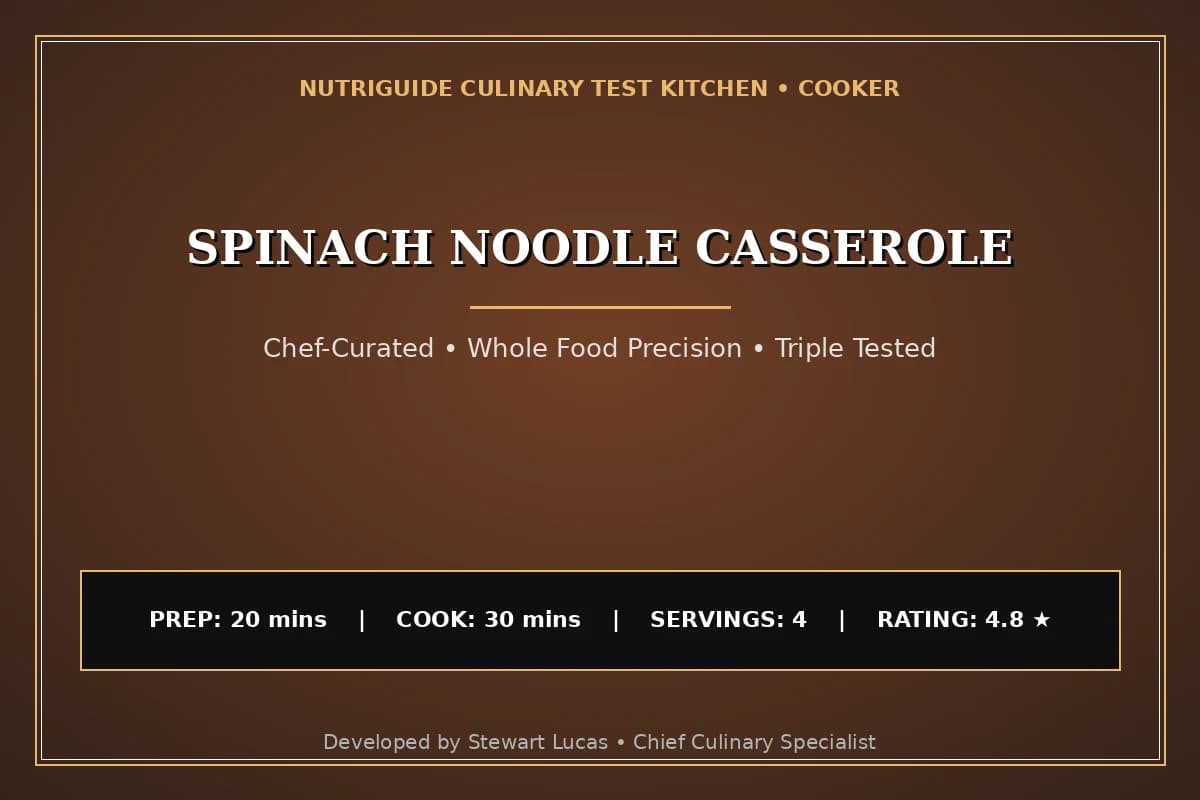 Spinach Noodle Casserole