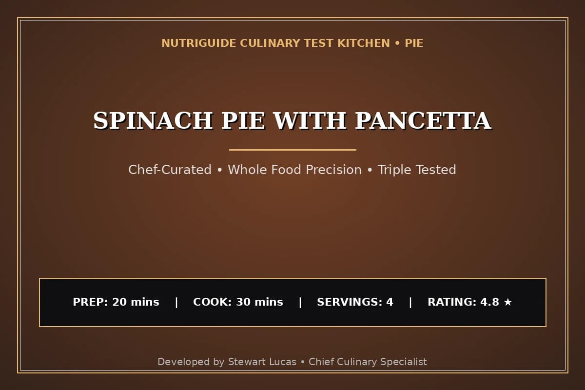 Spinach Pie With Pancetta