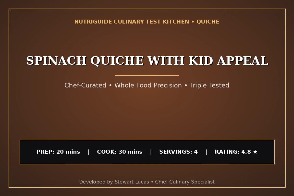 Spinach Quiche With Kid Appeal
