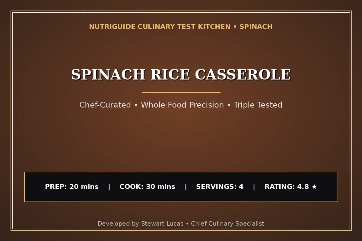 Spinach Rice Casserole