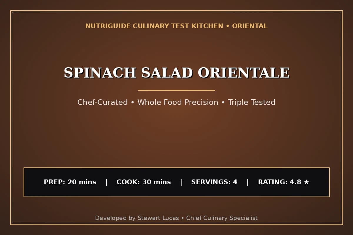 Spinach Salad Orientale