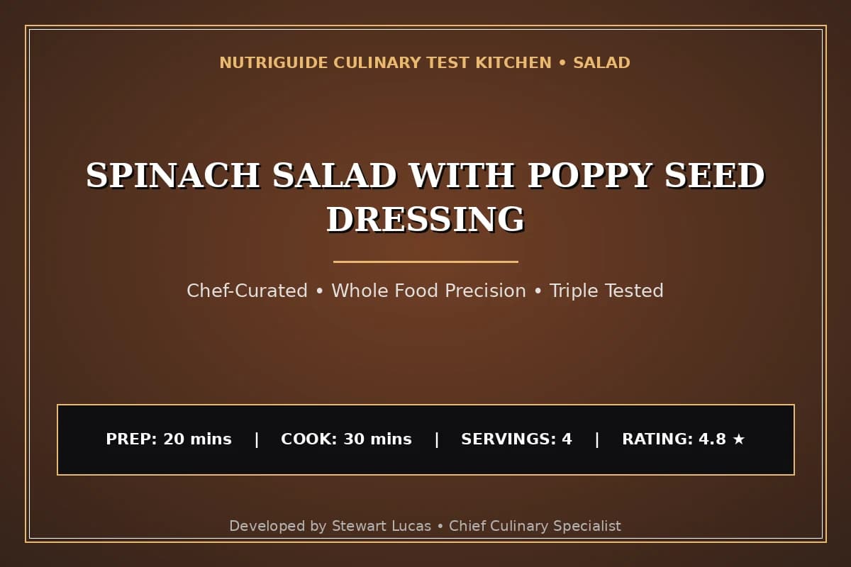 Spinach Salad With Poppy Seed Dressing