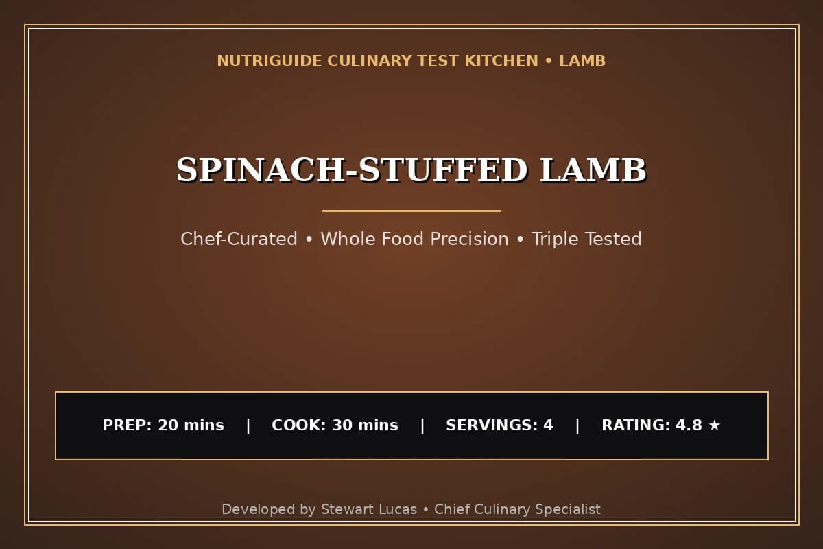 Spinach-Stuffed Lamb