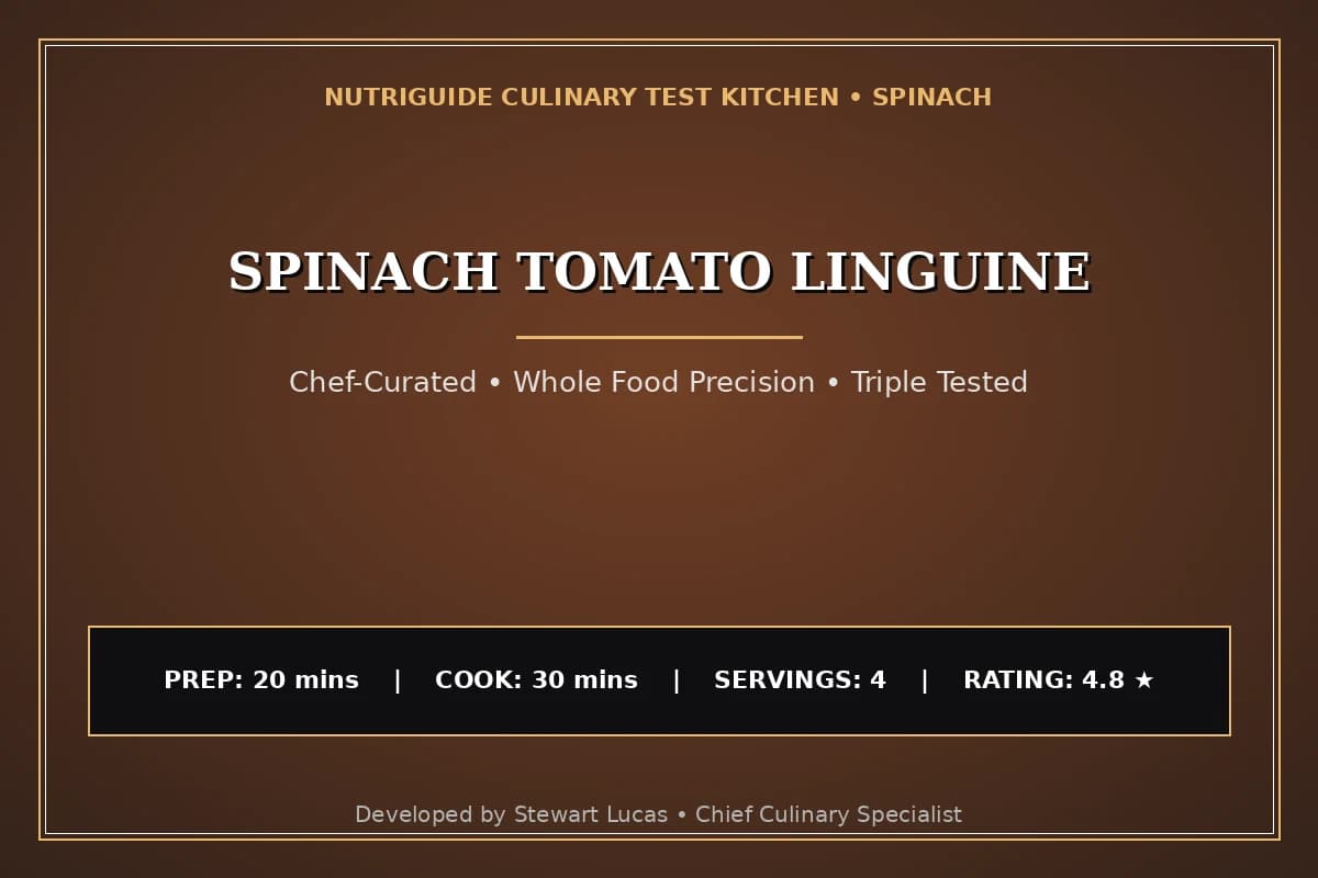 Spinach Tomato Linguine