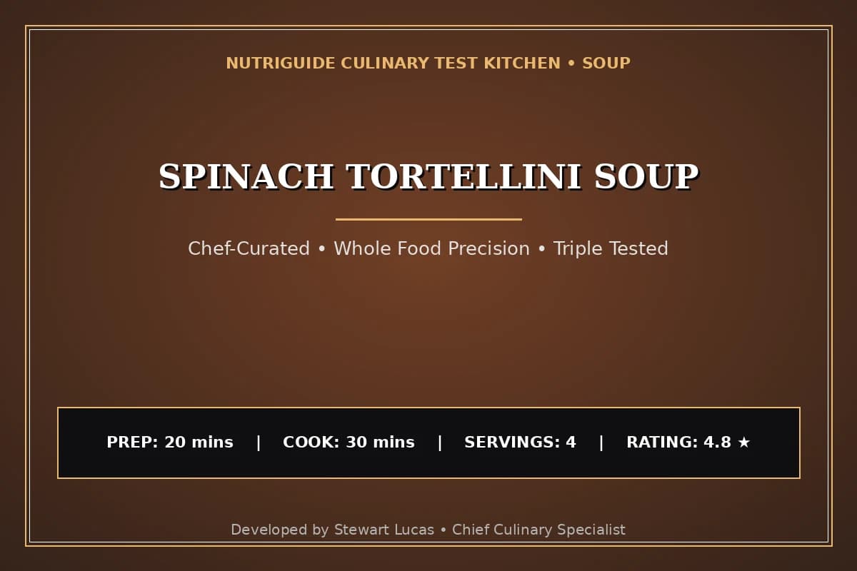 Spinach Tortellini Soup