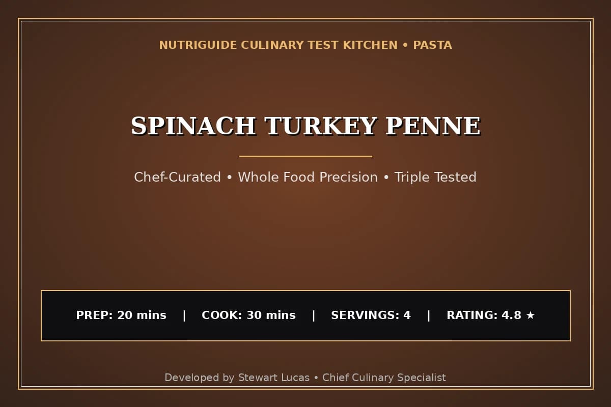 Spinach Turkey Penne