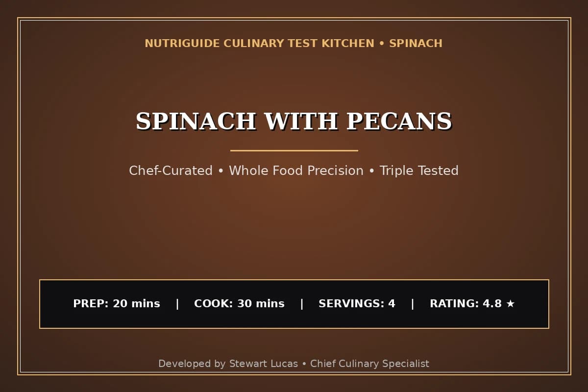 Spinach With Pecans