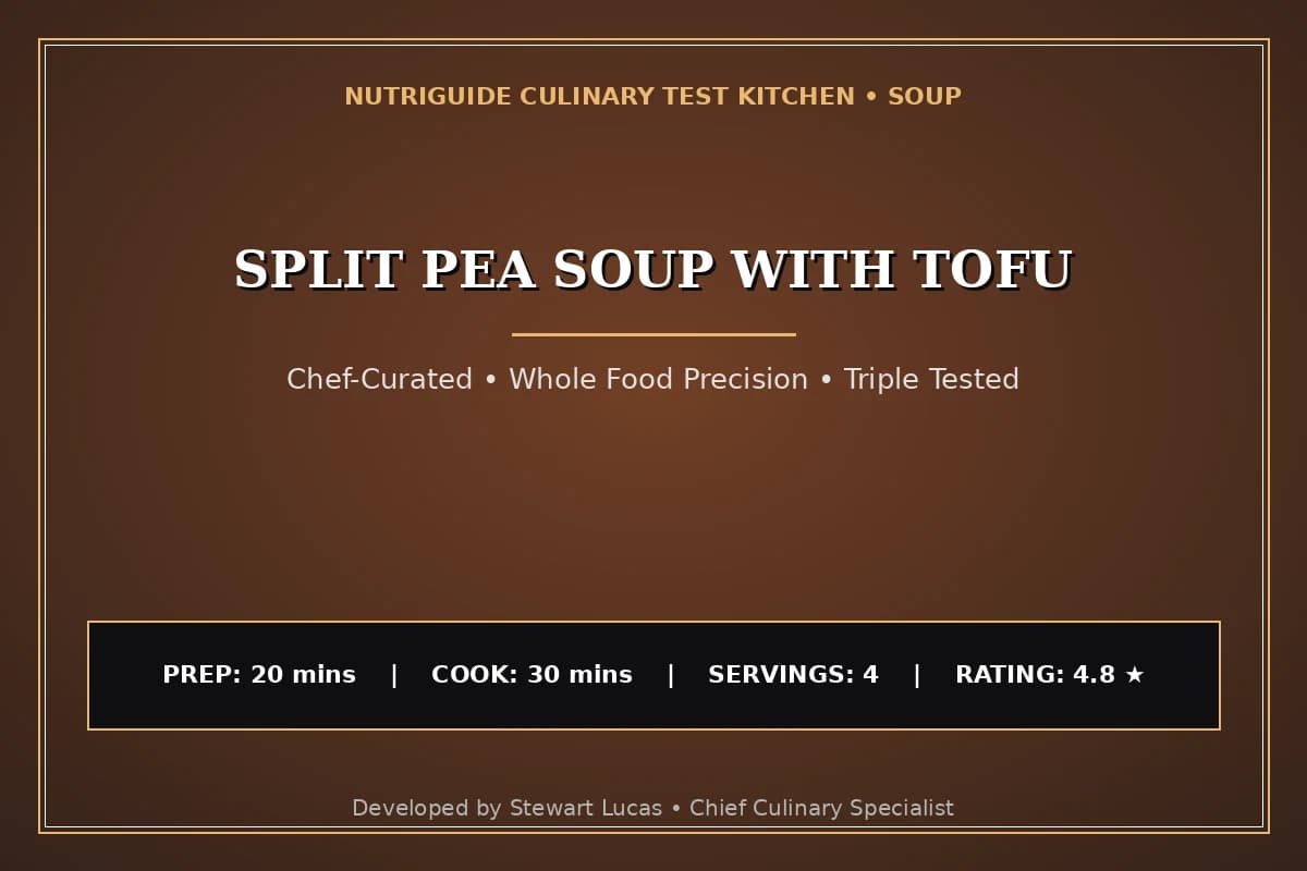 Split Pea Soup With Tofu