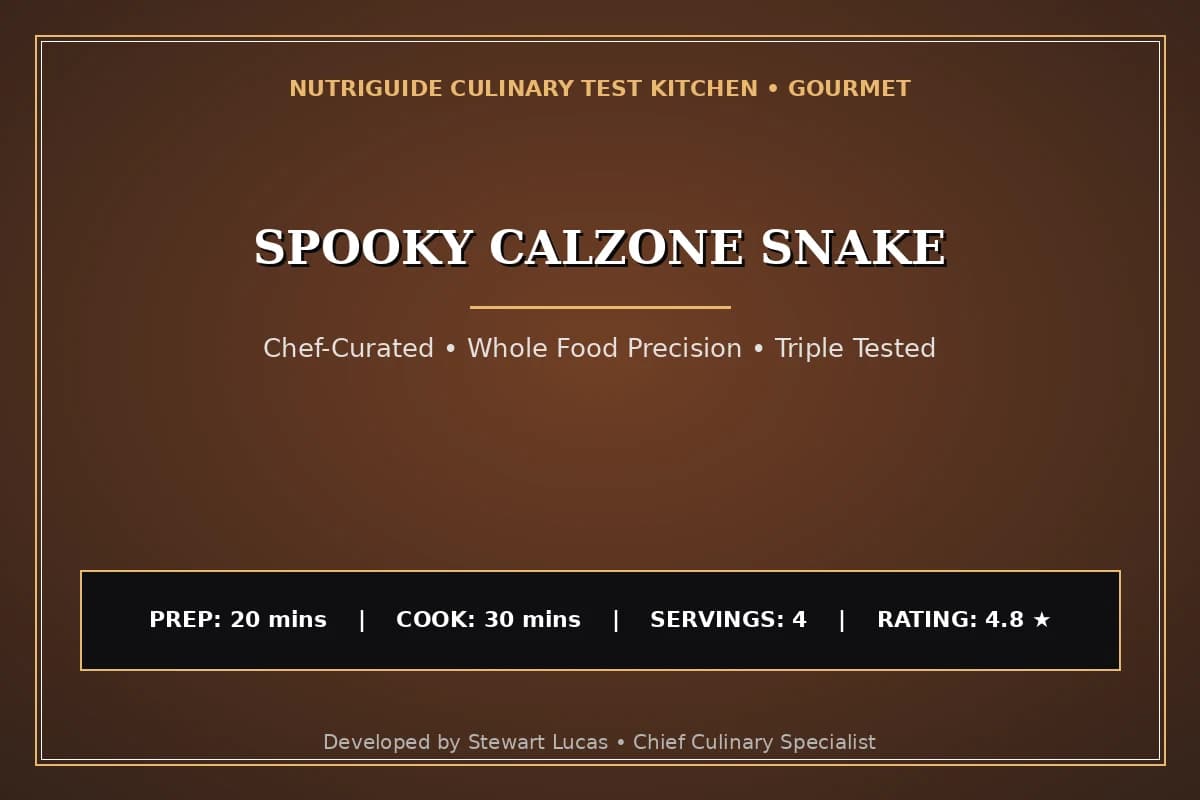 Spooky Calzone Snake