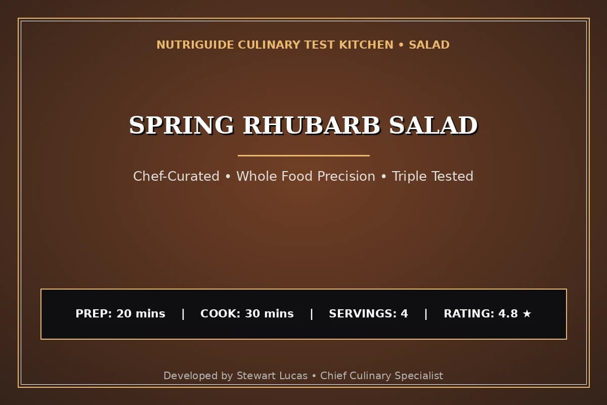 Spring Rhubarb Salad