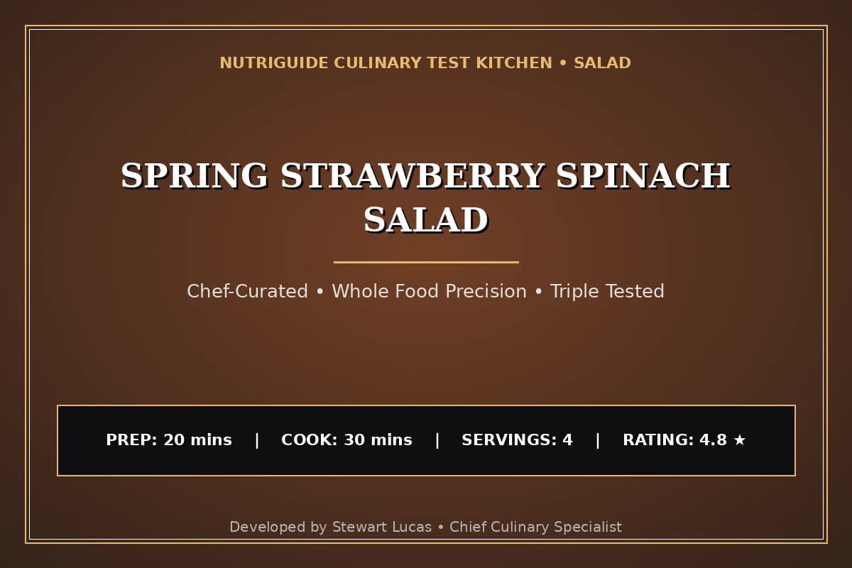 Spring Strawberry Spinach Salad