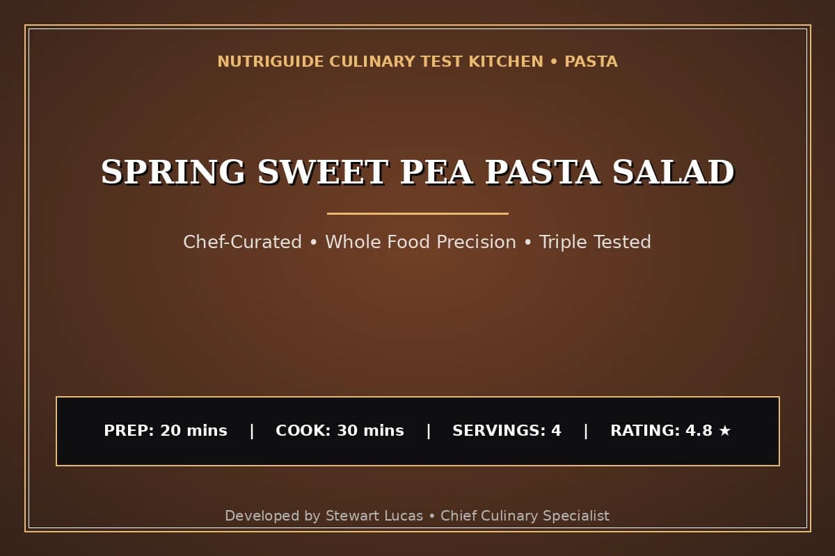 Spring Sweet Pea Pasta Salad