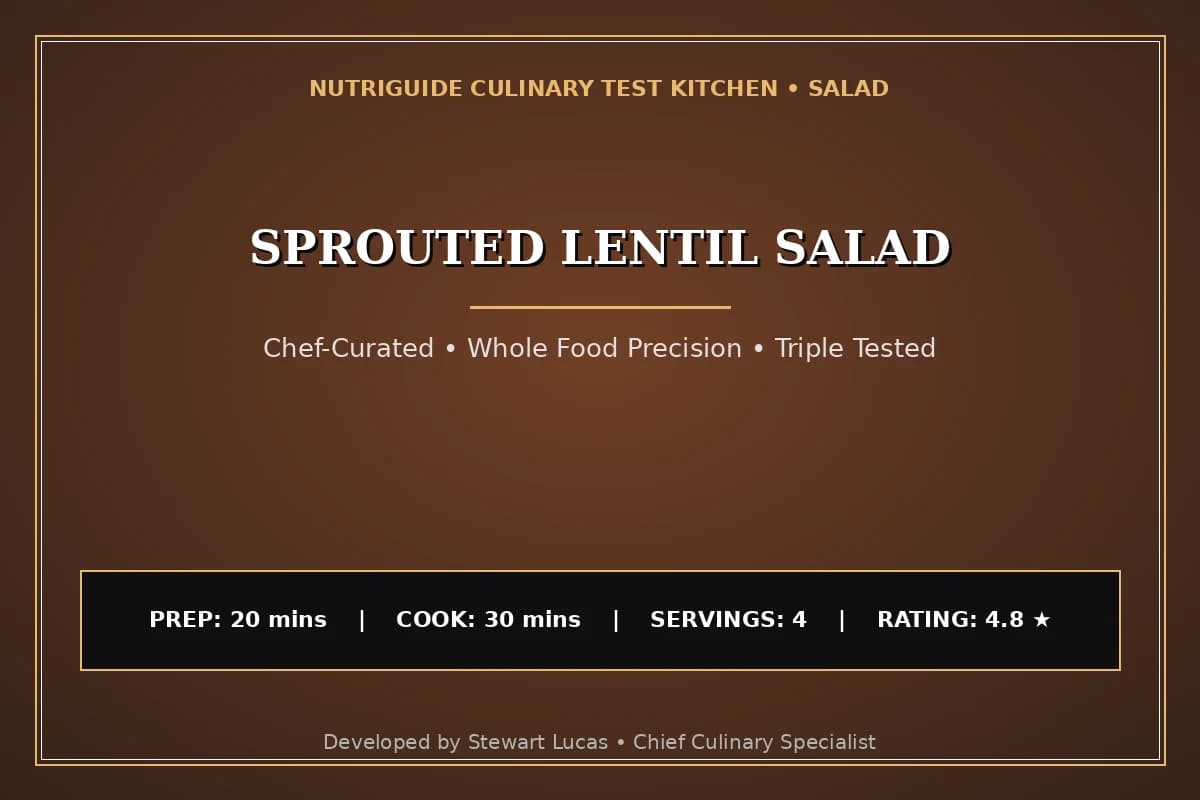 Sprouted Lentil Salad
