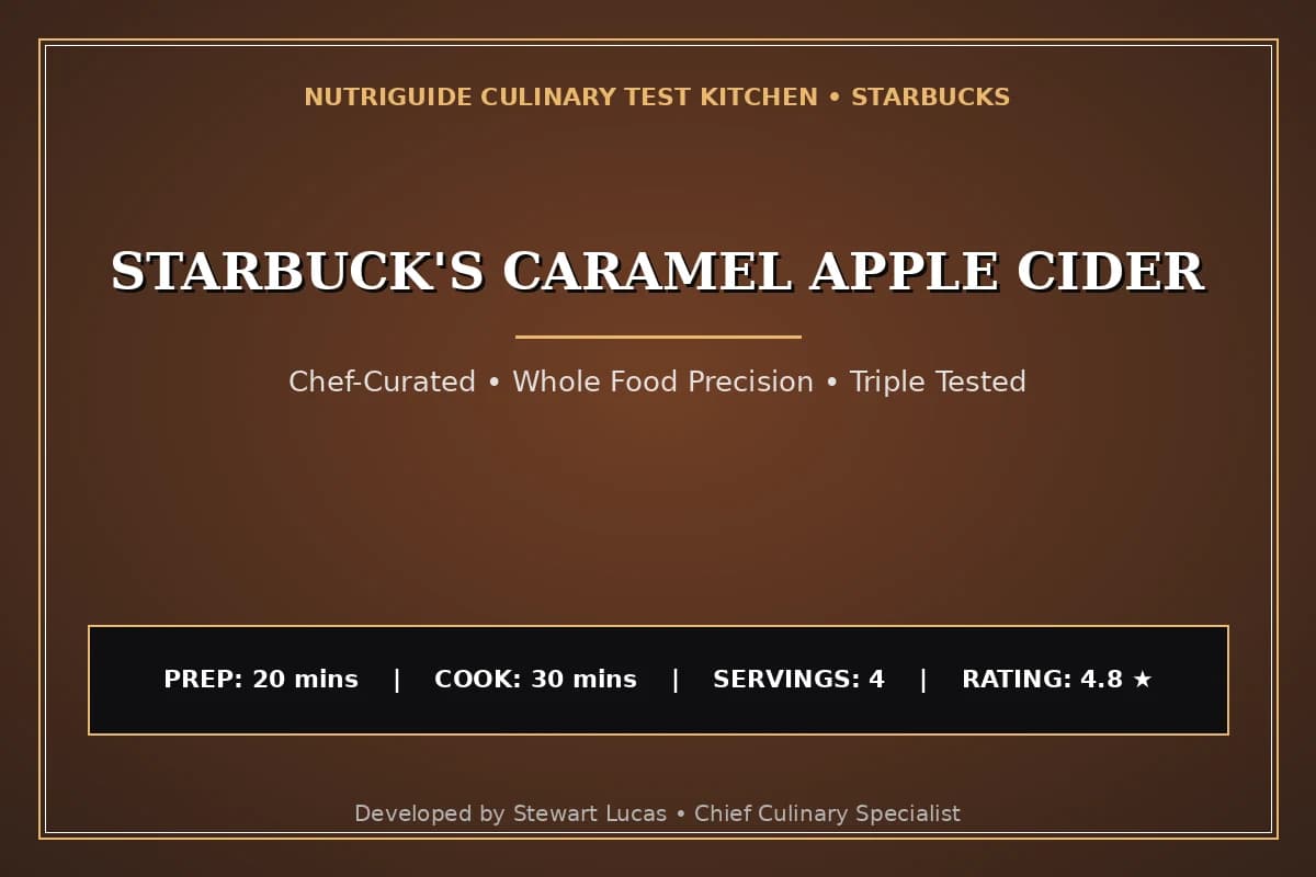 Starbuck'S Caramel Apple Cider