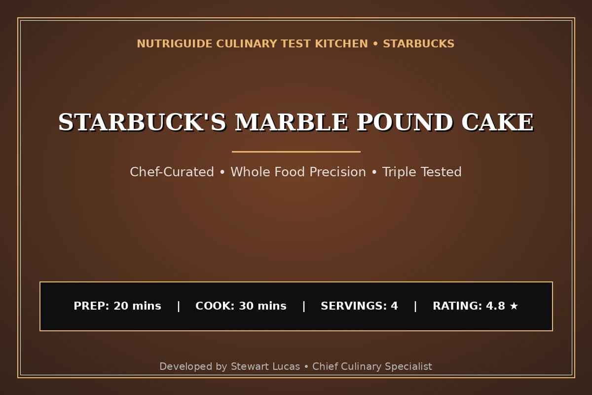 Starbuck'S Marble Pound Cake