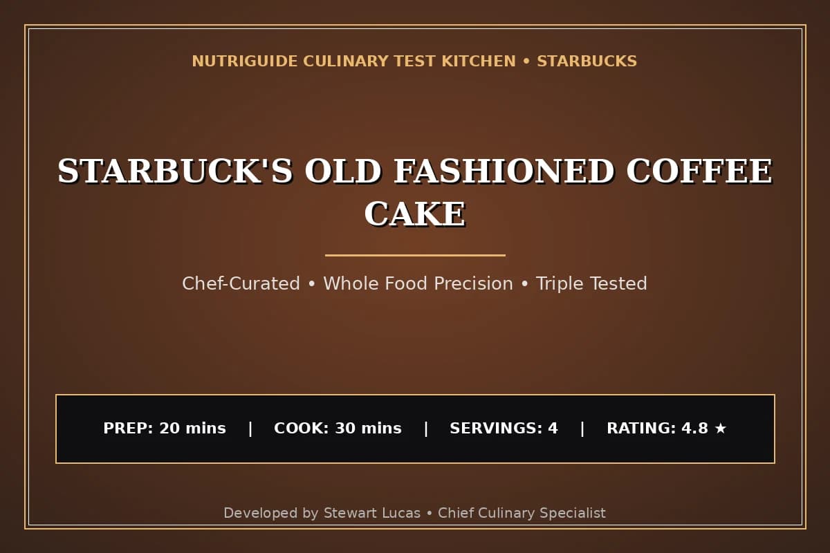 Starbuck'S Old Fashioned Coffee Cake