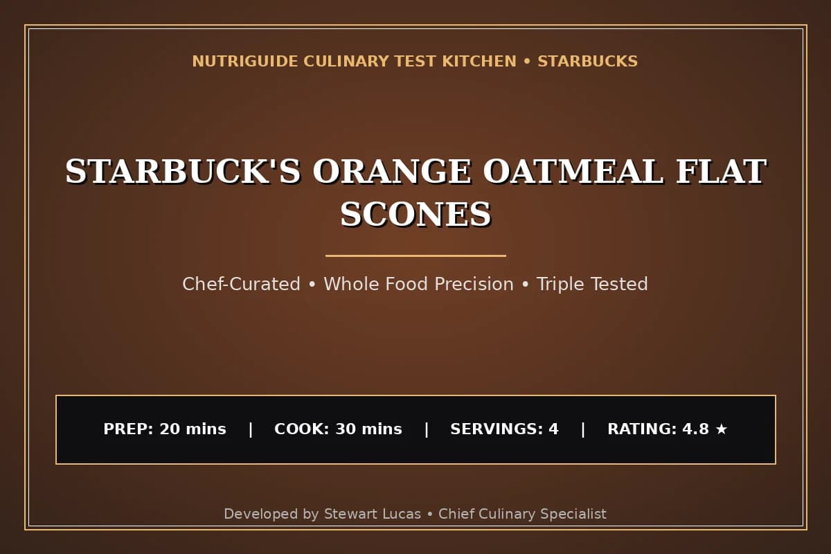 Starbuck'S Orange Oatmeal Flat Scones