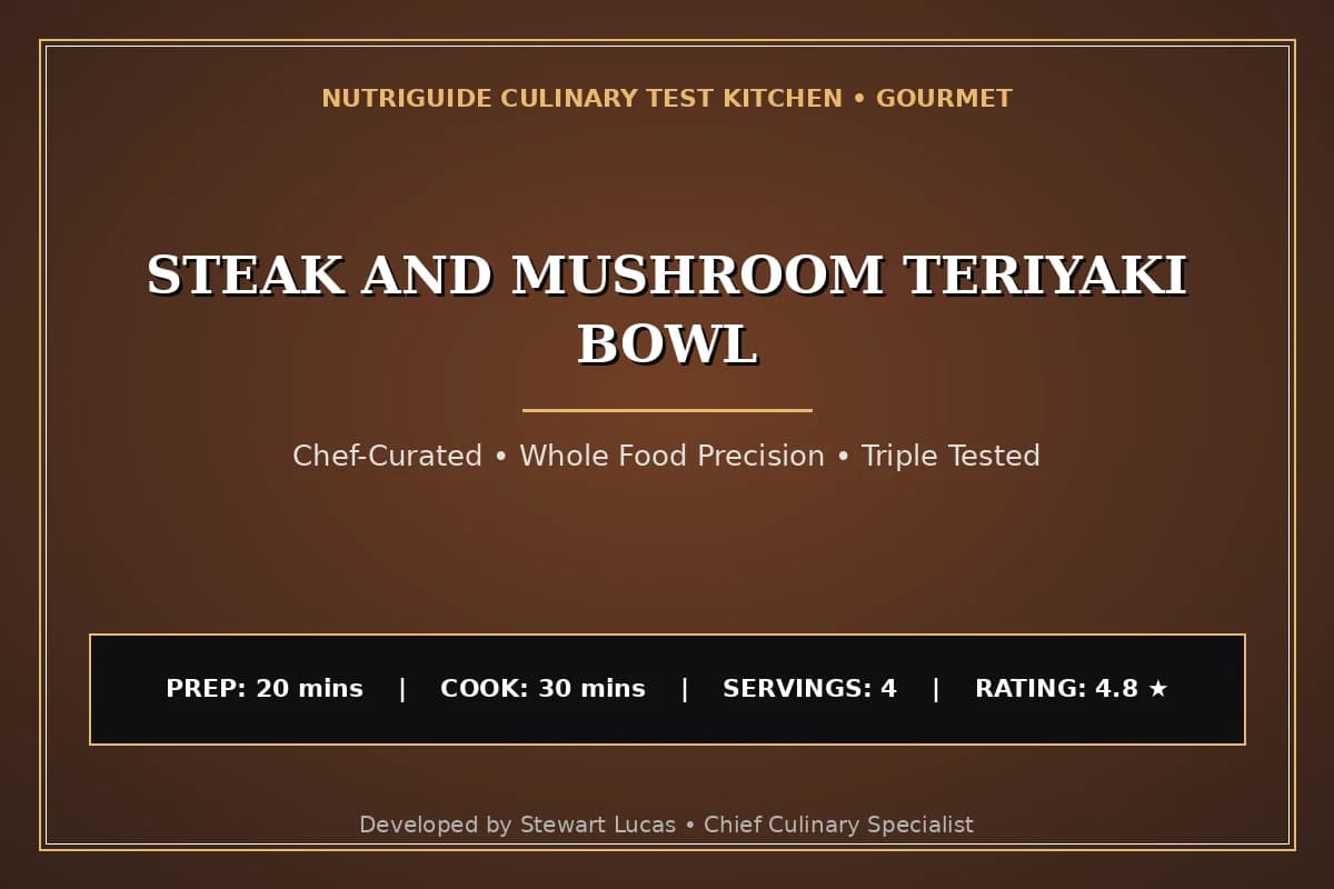 Steak And Mushroom Teriyaki Bowl