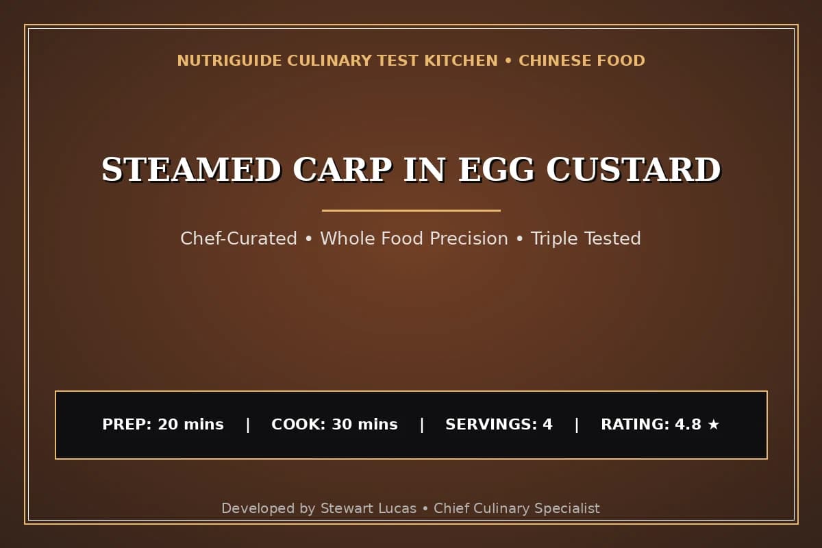 Steamed Carp In Egg Custard