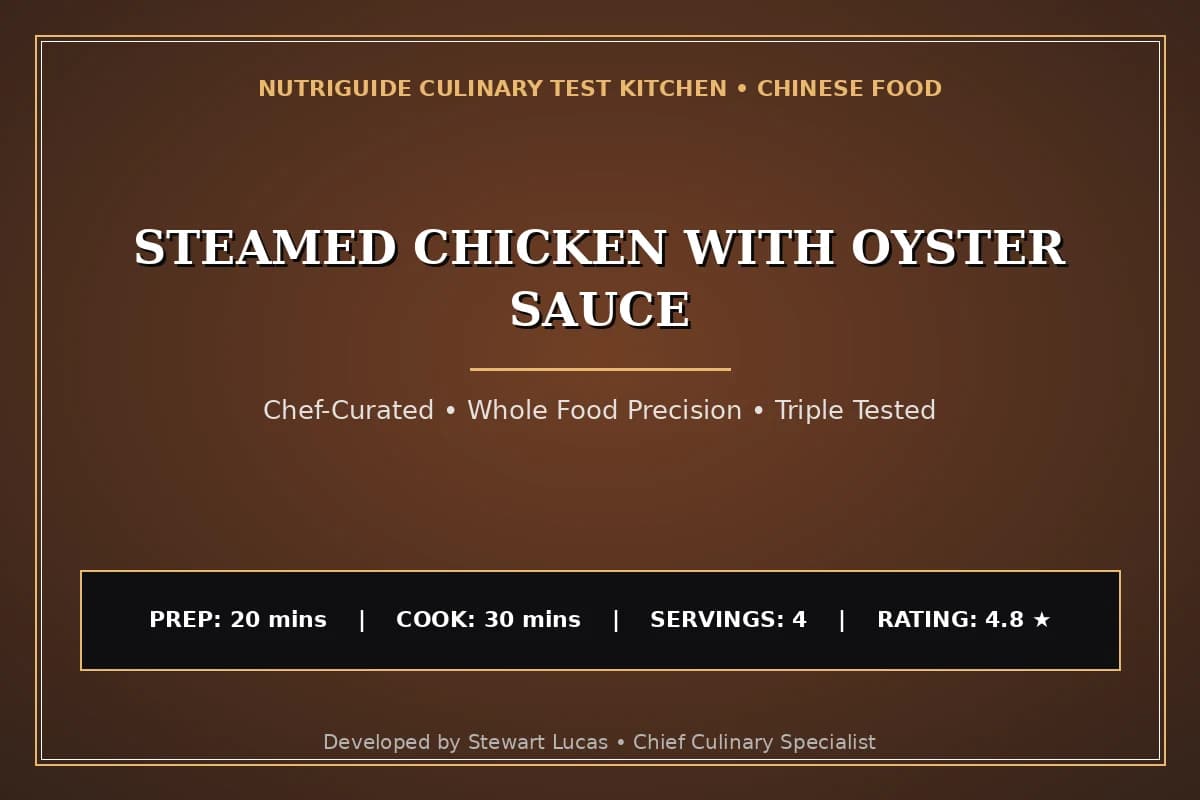 Steamed Chicken With Oyster Sauce