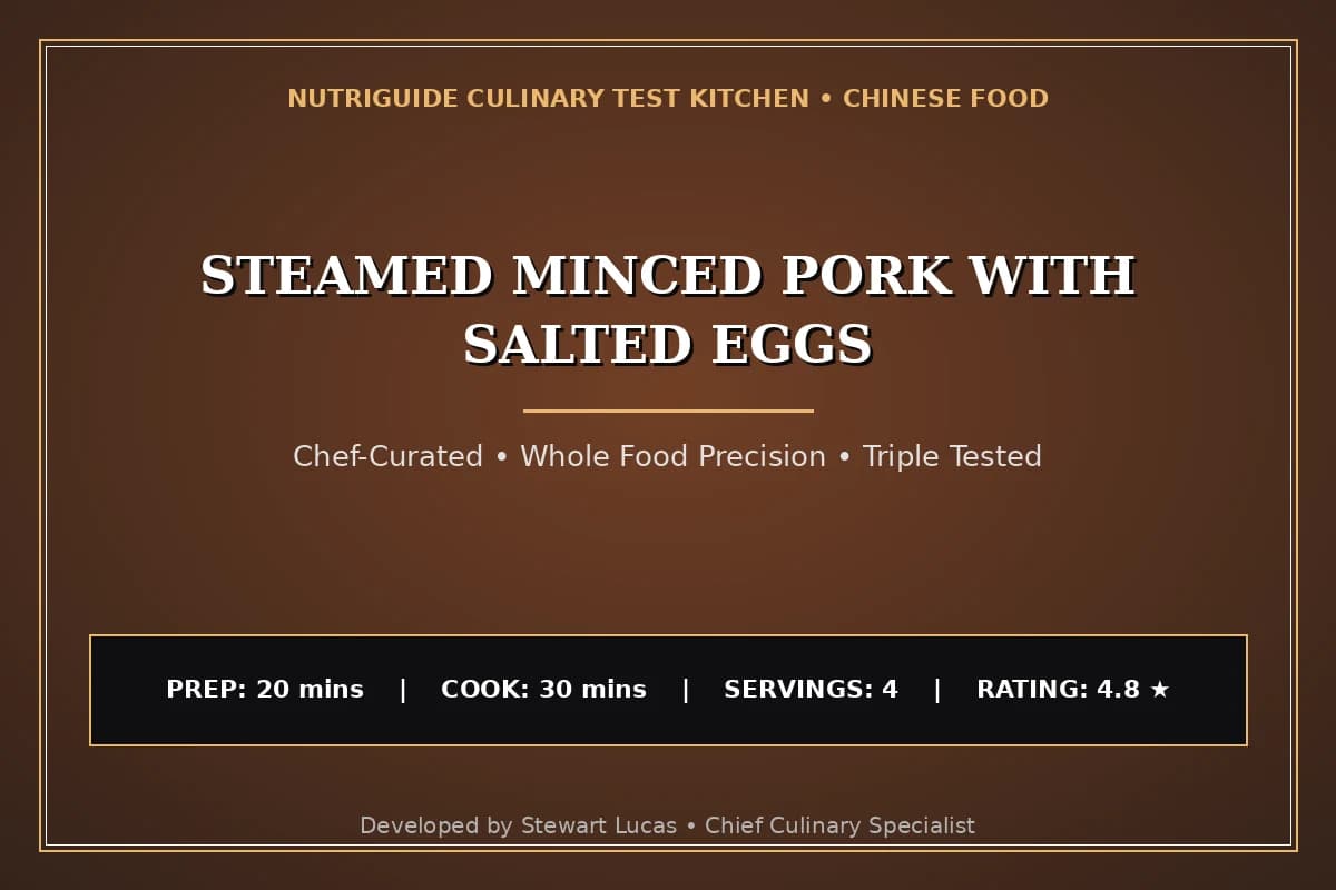 Steamed Minced Pork With Salted Eggs