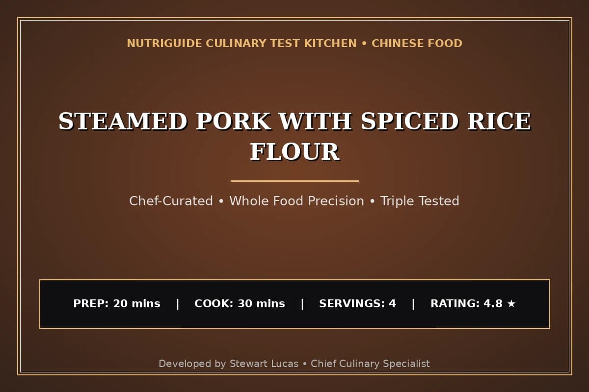 Steamed Pork With Spiced Rice Flour