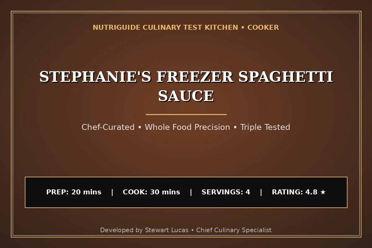 Stephanie'S Freezer Spaghetti Sauce