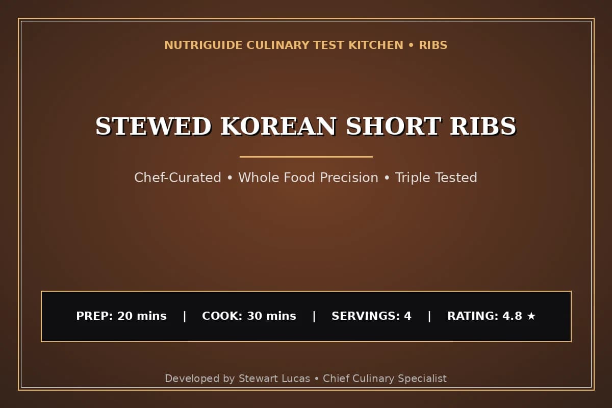 Stewed Korean Short Ribs