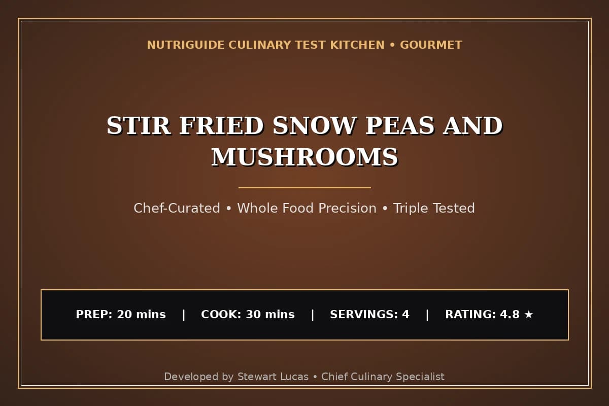 Stir Fried Snow Peas And Mushrooms