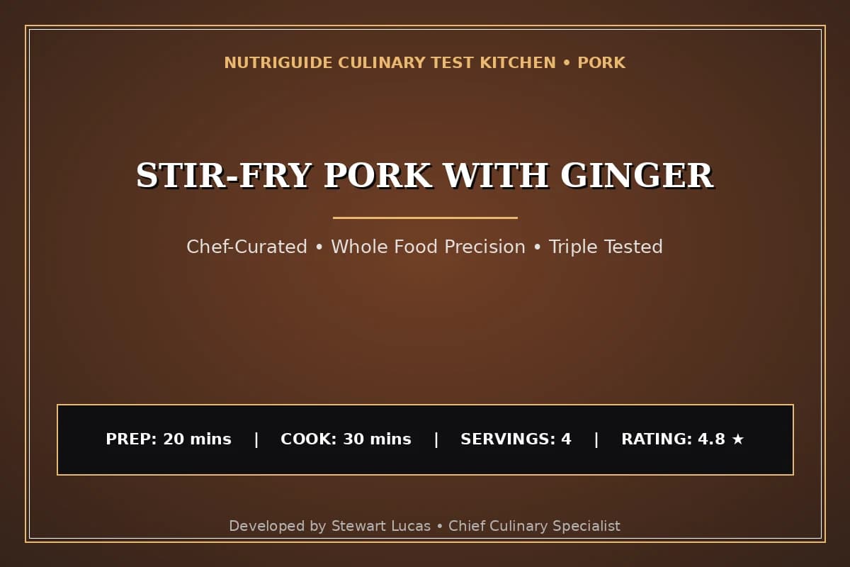 Stir-Fry Pork With Ginger
