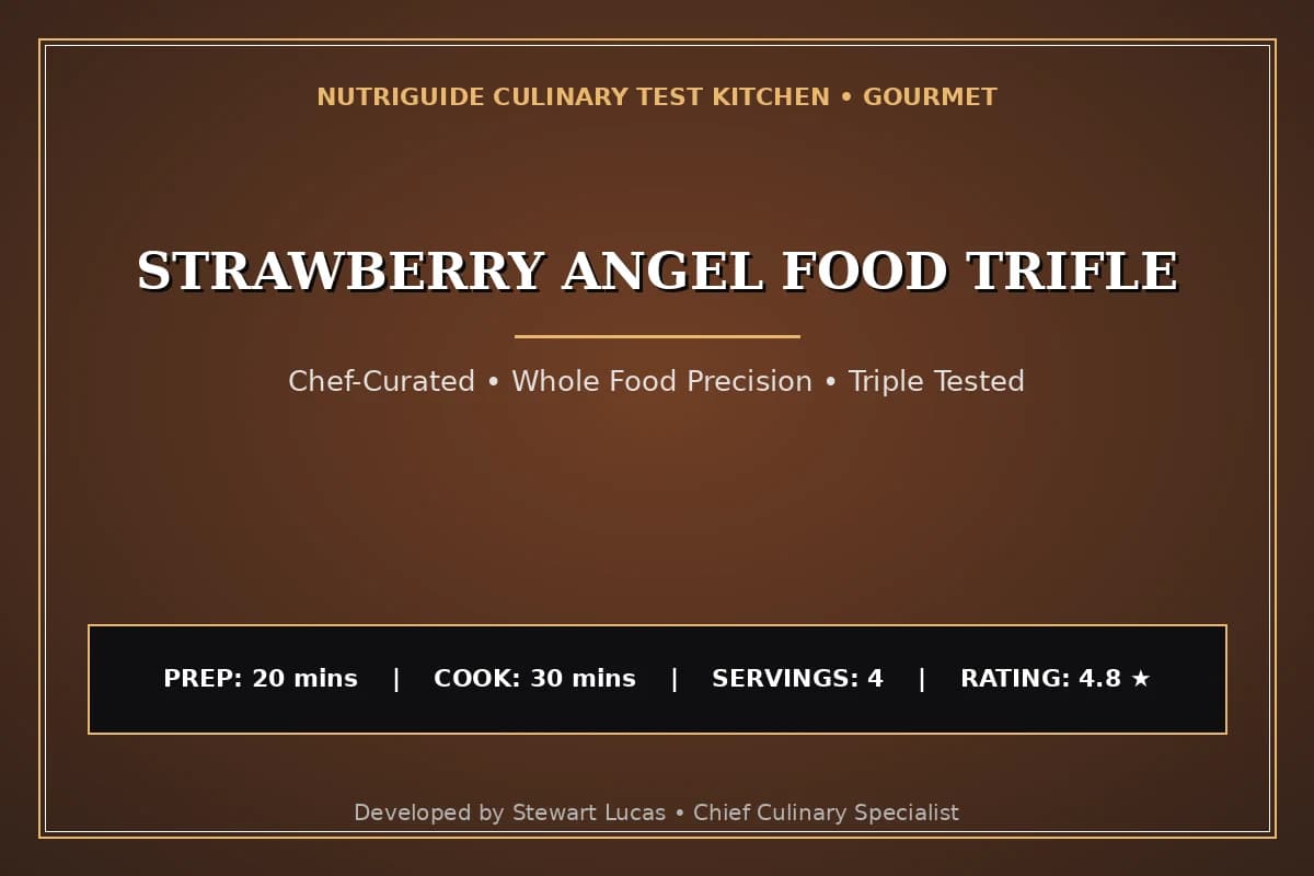 Strawberry Angel Food Trifle