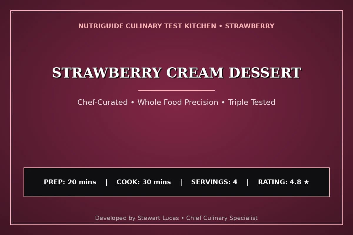 Strawberry Cream Dessert