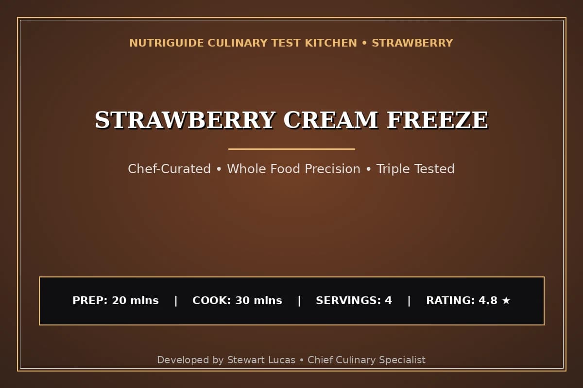 Strawberry Cream Freeze