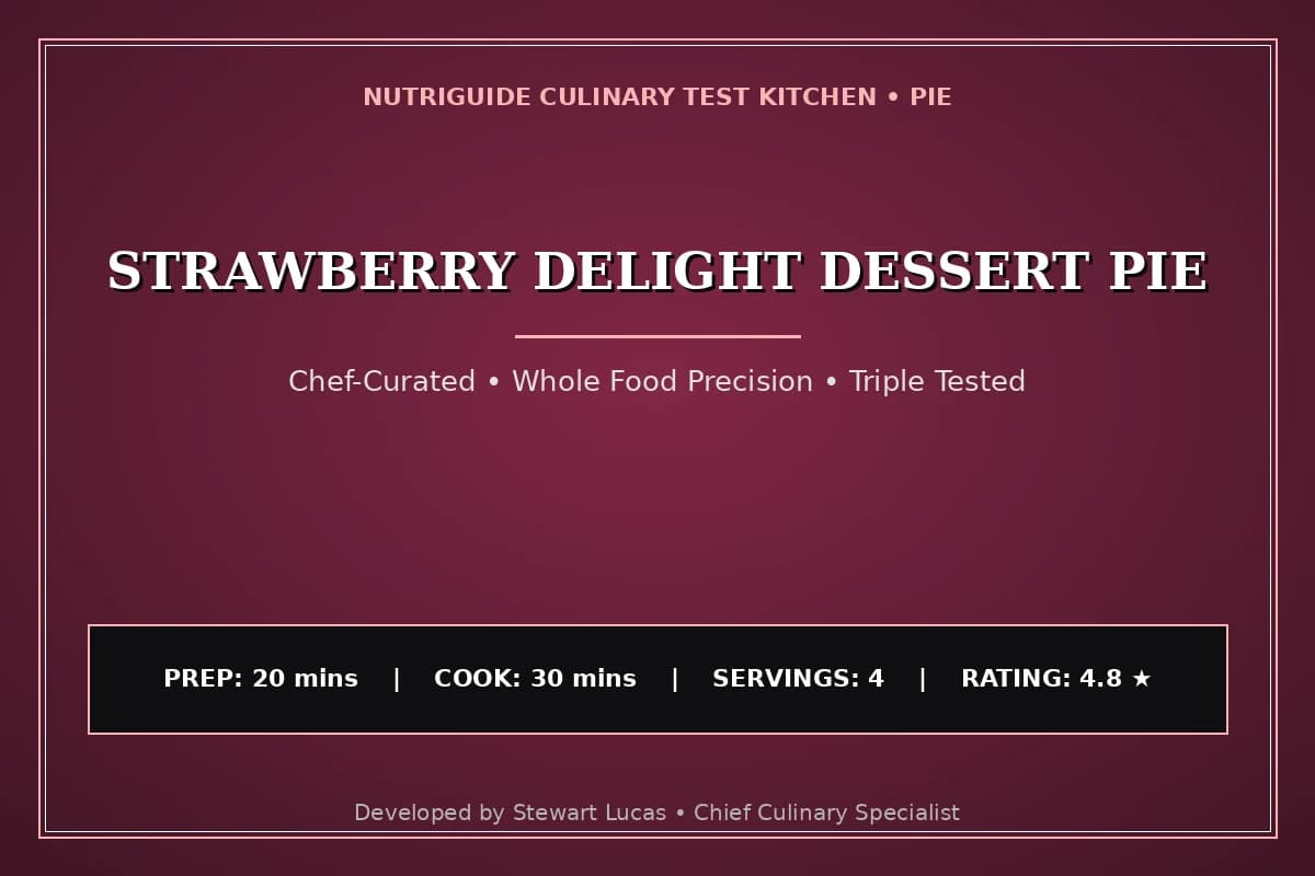 Strawberry Delight Dessert Pie