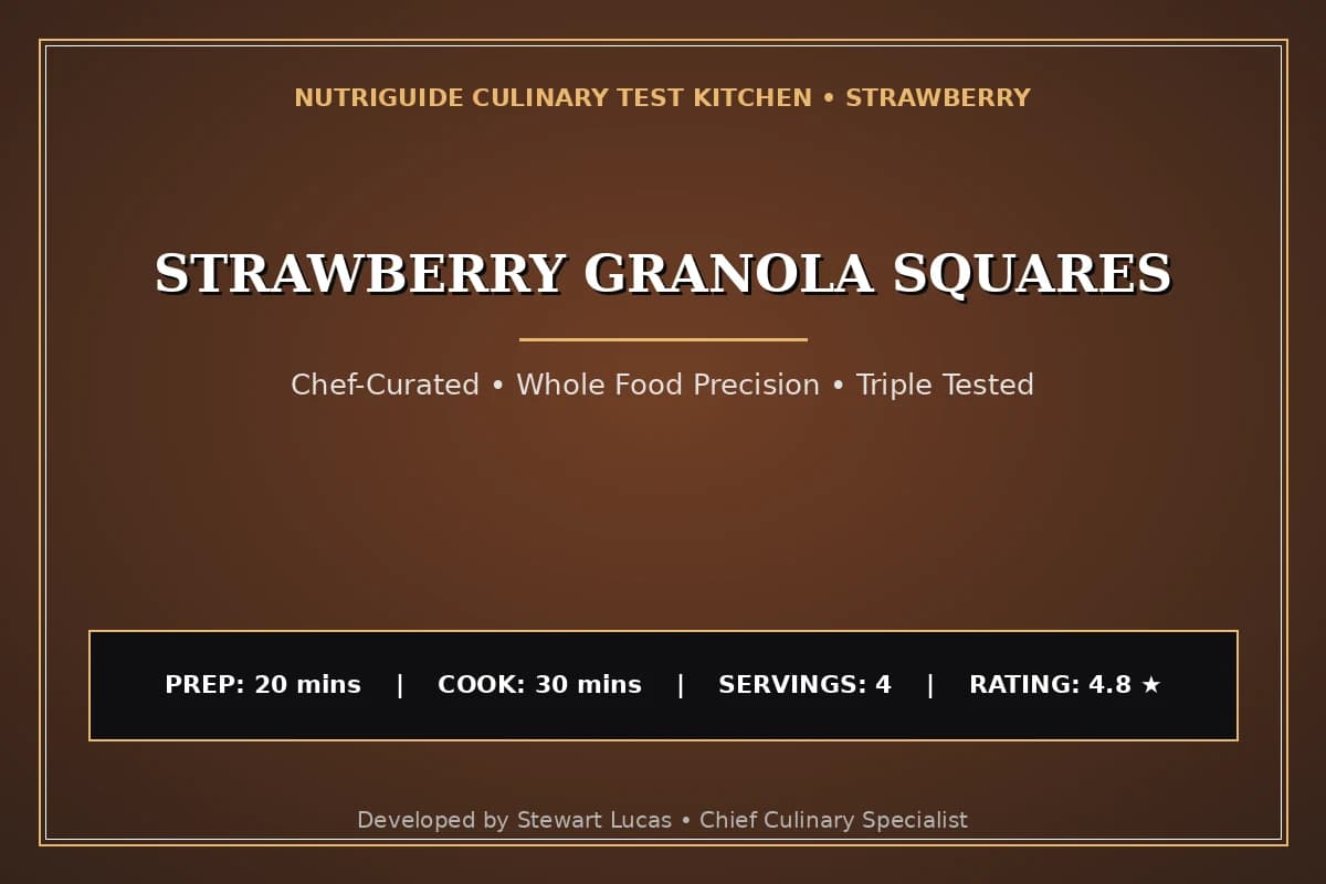 Strawberry Granola Squares