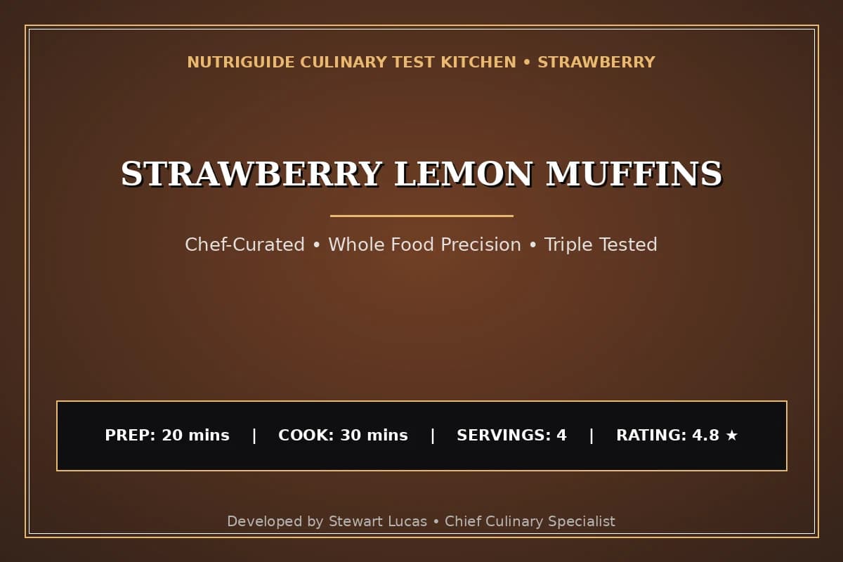 Strawberry Lemon Muffins