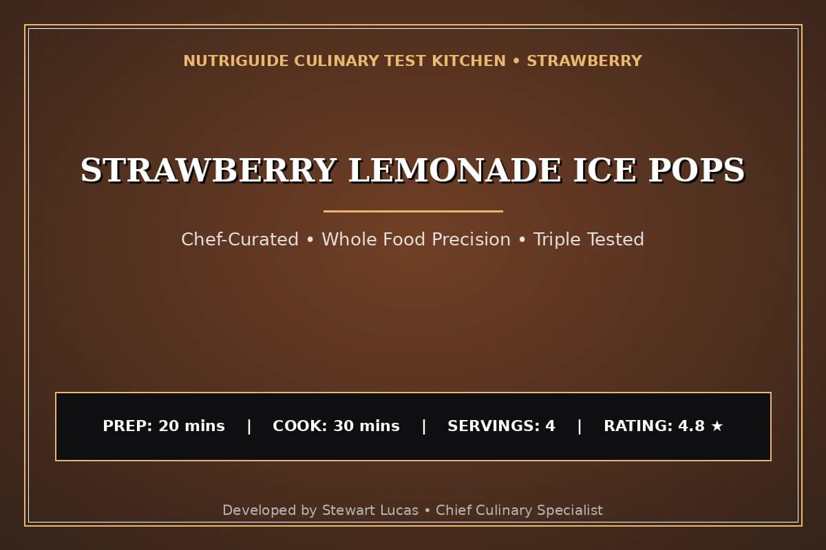 Strawberry Lemonade Ice Pops
