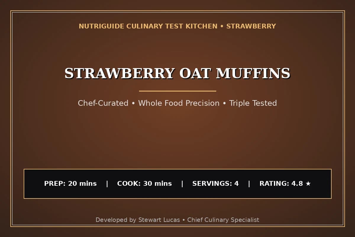 Strawberry Oat Muffins