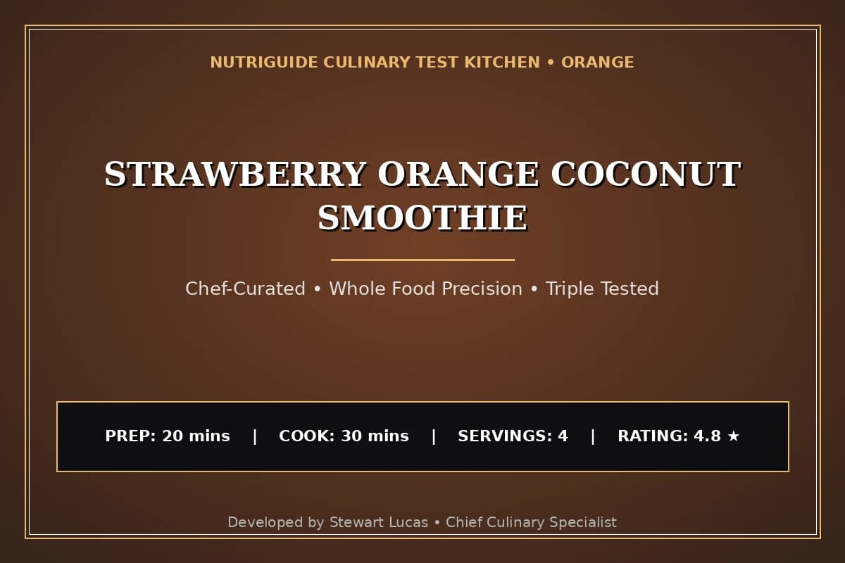 Strawberry Orange Coconut Smoothie