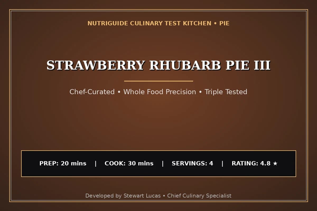 Strawberry Rhubarb Pie Iii