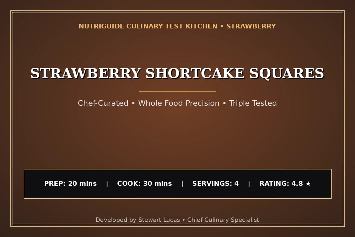 Strawberry Shortcake Squares