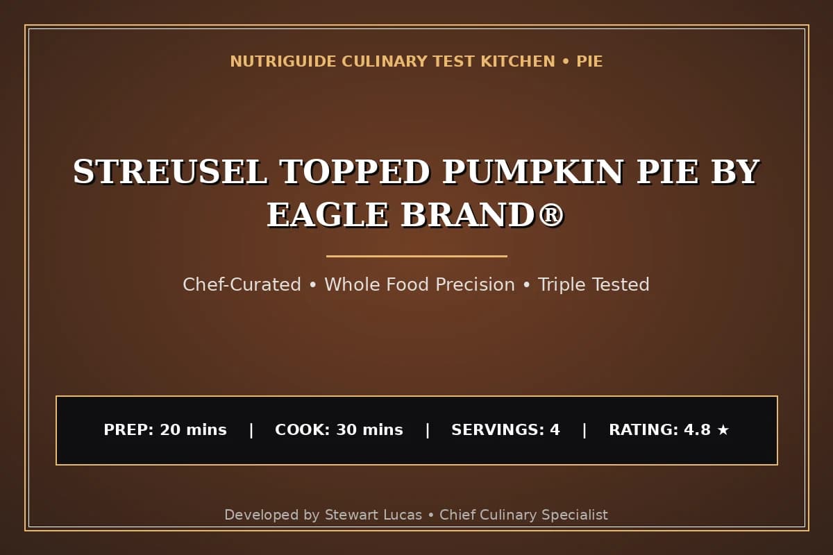 Streusel Topped Pumpkin Pie By Eagle Brand®