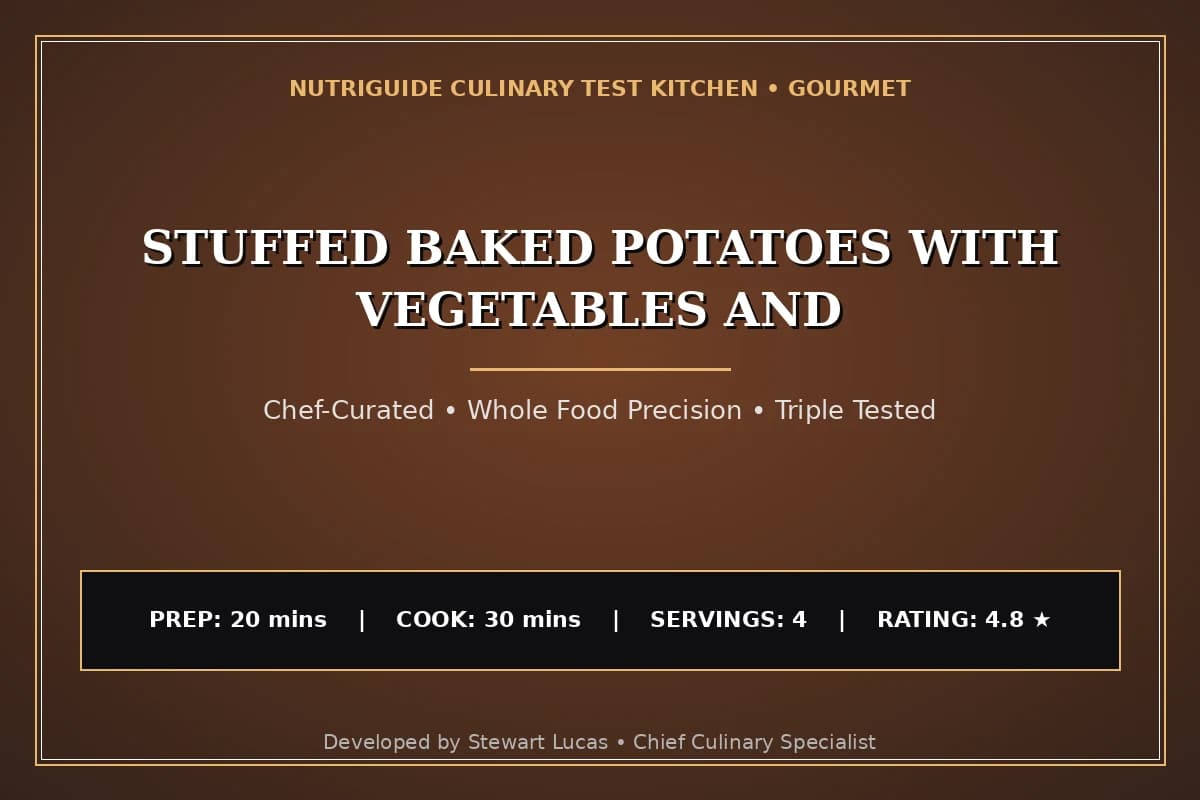 Stuffed Baked Potatoes With Vegetables And