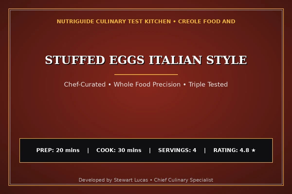Stuffed Eggs Italian Style