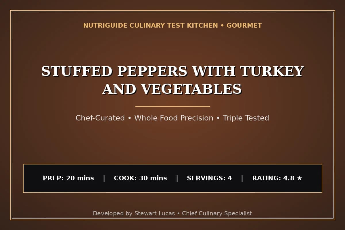 Stuffed Peppers With Turkey And Vegetables